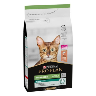 Purina Pro Plan Sterilised Cat Renal Plus – Hrană Uscată pentru Pisici Sterilizate cu Somon – 1,5 kg